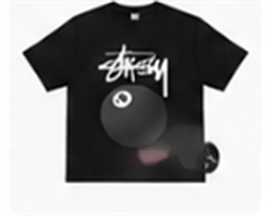 Stussy 8 Ball Tee Black